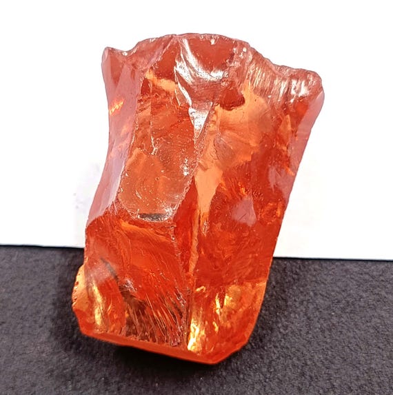 Super Quality Natural African Orange Sapphire Raw Stone Uncut