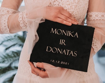 Custom wedding guest book, scrapbook album, velvet photobook, photo booth album, photo guestbook in various colors, family album