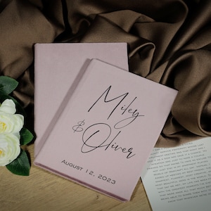 Custom made wedding vow booklets, personalized vow books for bride and groom, his and her vow books, wedding vow cases, bridal shower gift