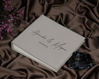 Customized photo album book for wedding, personalized photo booth guest book, travel / vacation photo album for Instax wide, mini, square