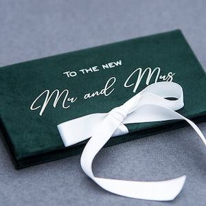 Enveloppe cadeau en argent pour couple marié, enveloppe pour offrir de l’argent liquide, porte-carte-cadeau, chèque/carte-cadeau/enveloppe cadeau en argent, portefeuille cadeau en argent