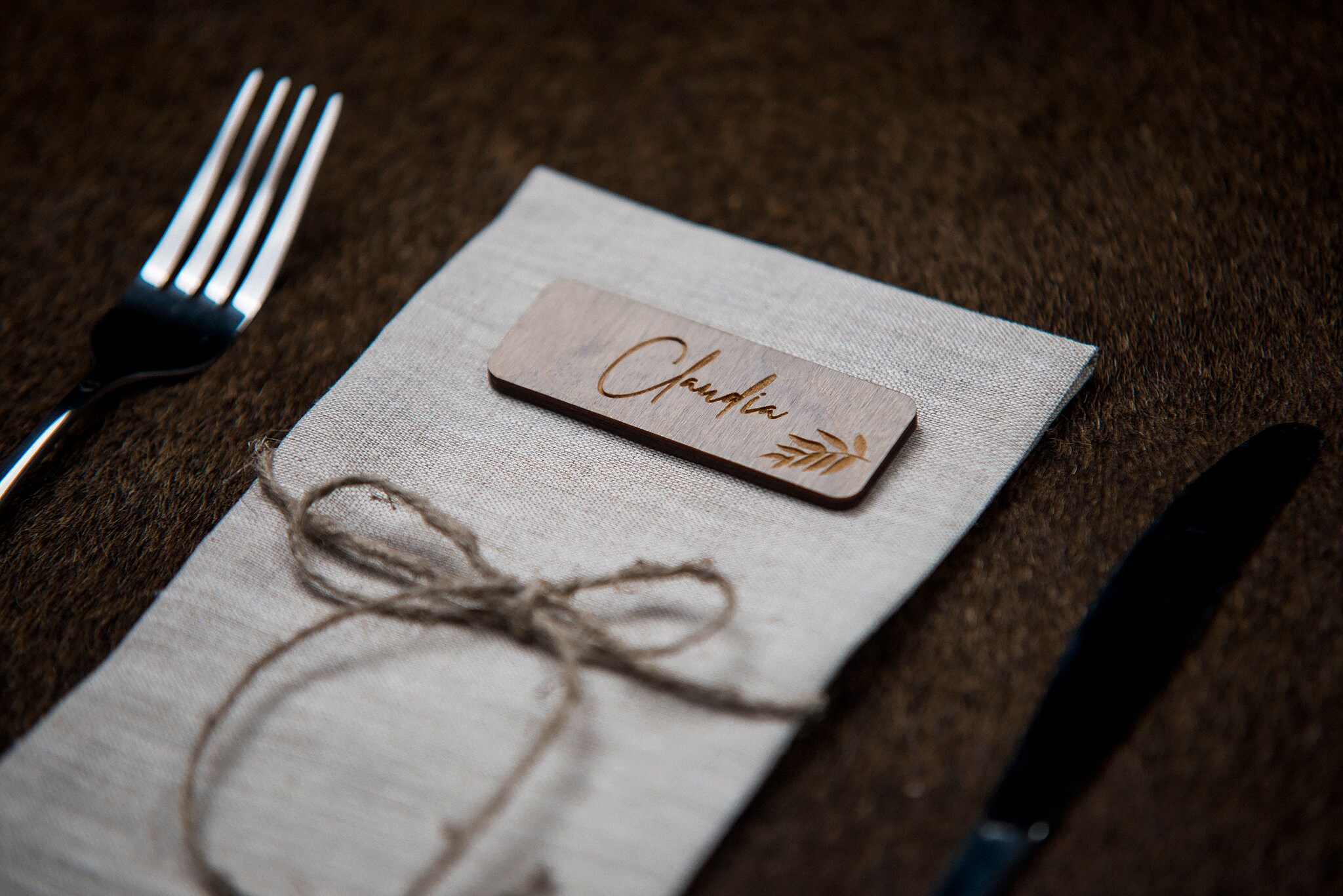 Wedding place cards custom guest name place cards rustic Etsy