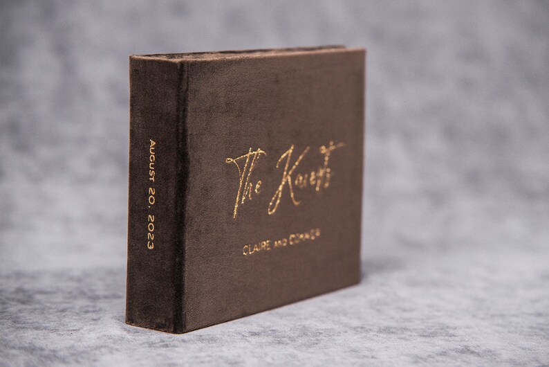 Velvet Photo Album / Guest Book / Scrapbook Personalized Etsy