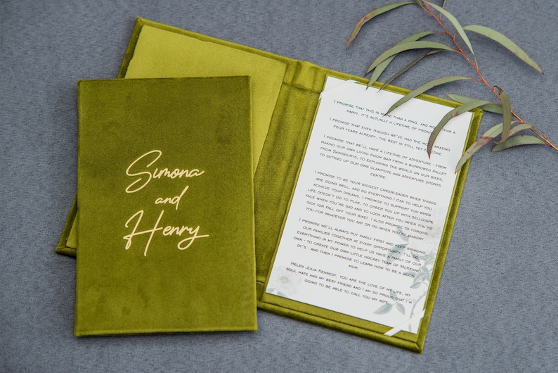 Personalized Vow Books