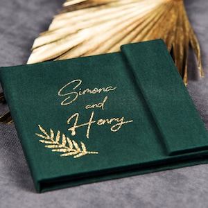 Green or other color presentation box for USB drive, wedding USB box, memory stick presentation box, USB gift box for wedding guests