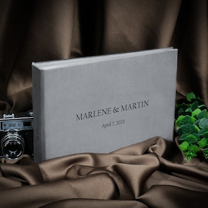 Elegant wedding sign in book