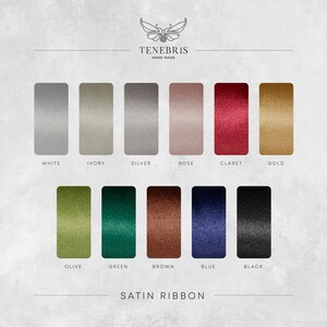 Satin ribbon colors