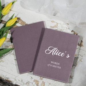 Aangepaste trouwtoespraakboekjes, gepersonaliseerde gelofteboeken, bruid en bruidegom gelofteboeken, handgemaakt bruidsdouchecadeau, huwelijksgelofteboekjes