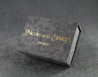 Personalized picture box, custom photo keeper box, 4x6 or 5x7 photo box, velvet wedding memory box, keepsake box with personalized cover