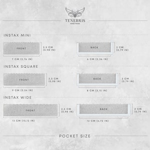 Pocket size chart