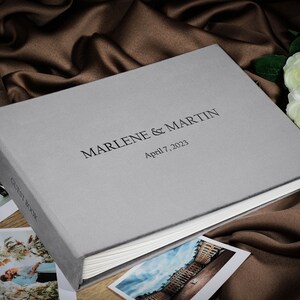 Elegant wedding sign in book