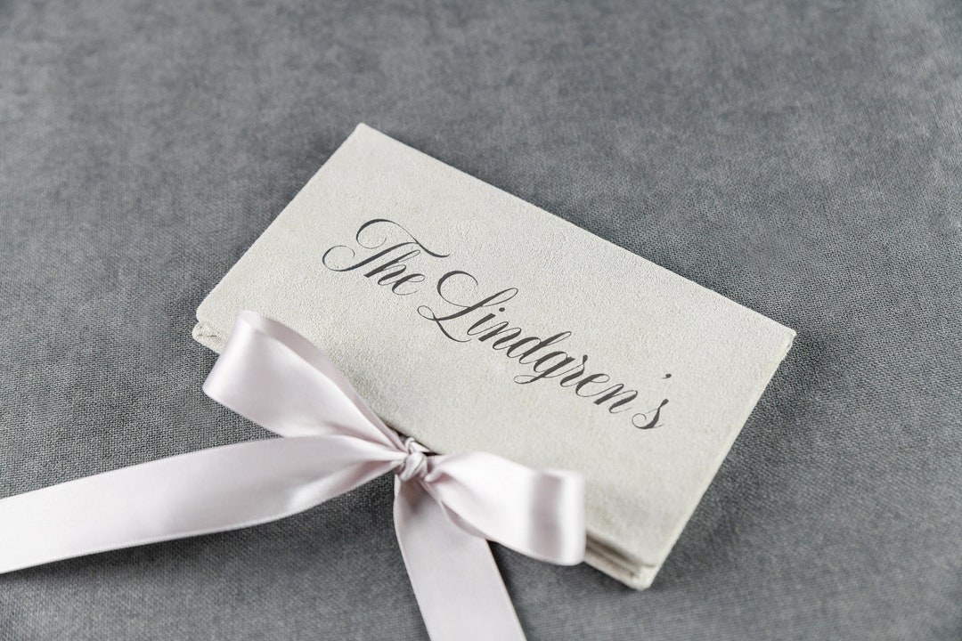 Personalized Money Gift Envelope With Satin Ribbon for Newlyweds