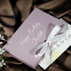 Birthday envelope for gift card or money, customized cash envelope, handmade gift card holder sleeve in pink or other color