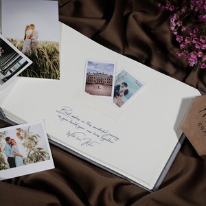 Elegant wedding sign in book