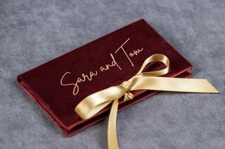 4 Buste Regalo Di Natale Eleganti Con Portafoglio – Blu/Rosso/Oro, Per Soldi O Carte Regalo, 16x9 Cm