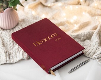 Personalized daily agenda, Custom notebook, 2026 planner, Daily and Weekly Planner