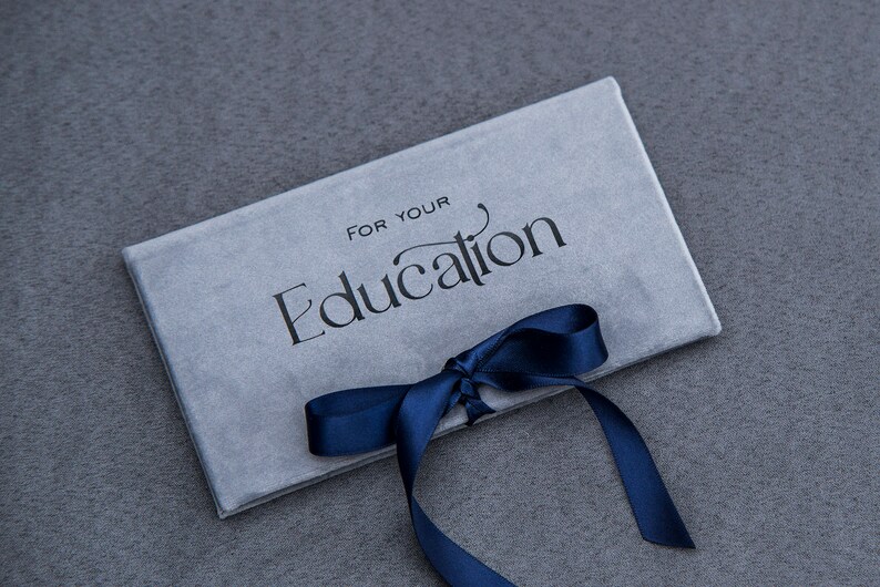 Personalized Money Gift Envelope With Satin Ribbon Cash Gift Etsy