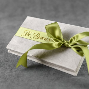 Envelope de dinheiro para casamento com fita de cetim, envelope personalizado para dinheiro, envelope de presente personalizado, capa/porta-cartão de presente