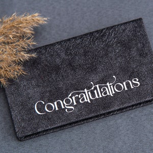 Envelope de presente de dinheiro personalizado, envelope de dinheiro de casamento/aniversário ou outro evento, porta-cartão de presente personalizado com texto personalizado em várias cores