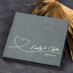 Wedding USB presentation box with custom names, personalized USB drive packaging, flash drive case, USB package, wedding gift for guests