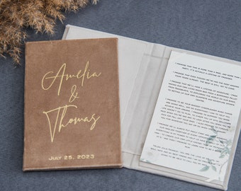 Vow books for wedding, his and her vow books, personalized vow booklets, custom vow books, wedding vow cases, bridal shower gift