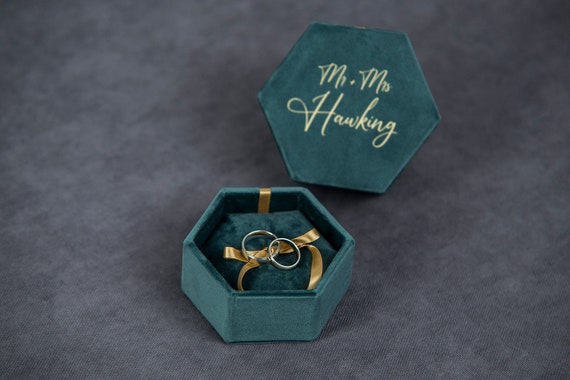 Buy Engagement Ring Box, Navy Ring Box, Blue Ring Box, Proposal Ring Box,  Velvet Ring Box, Ring Box, Originator Design Award Online in India - Etsy