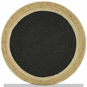Dnhandicraft Natural Round Jute Rug Eco-Conscious Design,Handmade for Warm Interiors,Cozy Home,Earth-Friendly,Nature-Inspired,Round Area Rug