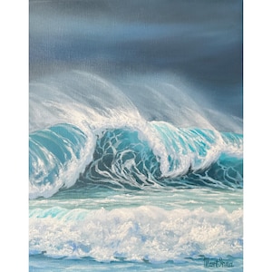 Painting sea scape Wave oil painting  ocean painting Beach Painting Ocean artwork  Ocean Wave painting Seascape Painting