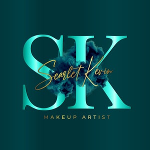 Premade Teal and Gold Logo Design Unique Teal Blue Logo - Etsy
