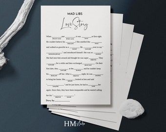 Fill in Blanks for Love Story at Couples Shower - Etsy