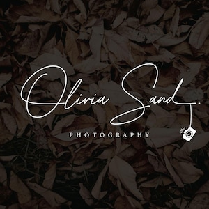 Design de logotipo de fotografia digital pré-fabricado, Design de logotipo de marca d'água, Logotipo de marca d'água em preto e branco, Design de logotipo de assinatura, Logotipo de câmera