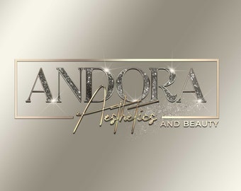 Digitaal elegant en luxe glitterlogo-ontwerp, 24 UURS LEVERING, schoonheidslogo, salonlogo, makelaarslogo, boetieklogo, modelogo, logo