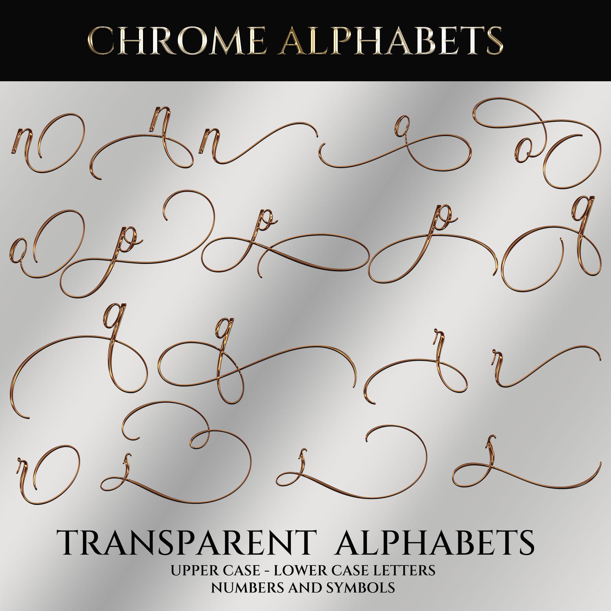 Digital Transparent Bronze Alphabets, Gold Script Font Letters, Gold ...