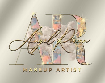 Digital colorful logo design, signature logo, beauty logo, salon logo, photography logo, logo, lashes logo, brows logo, hair logo