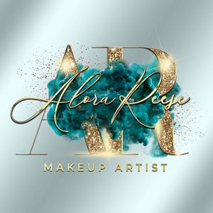 Modern shiny glittery logo design, Beauty logo, makeup logo, eyelashes logo, aesthetics logo, hairstylist logo, Unique logo, Branding