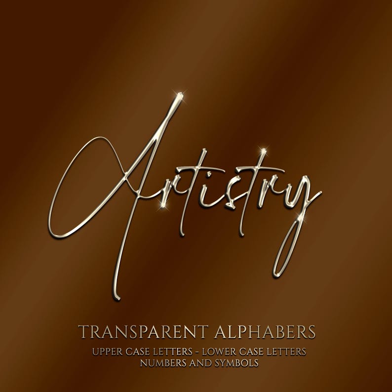 Transparent Digital Gold Cursive Letters, Gold Cursive Font Letters ...