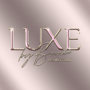 Digital Modern PINK GOLD logo design, beauty logo, hairstylist logo, Salon Logo, Artistry logo, lashes logo, Aesthetics Logo, Branding