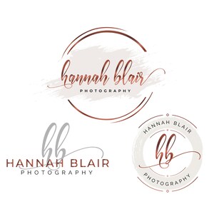 Beautiful rose gold and bronze logo design, watercolor logo, beauty logo, photography logo, DIY logo, lashes logo, makeup logo, Branding