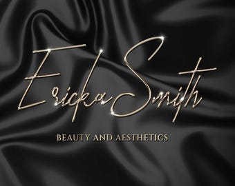 Beautiful Gold shiny photography Logo design, Makeup logo, salon logo, realtor logo, Notary Logo, Fashion logo, Branding