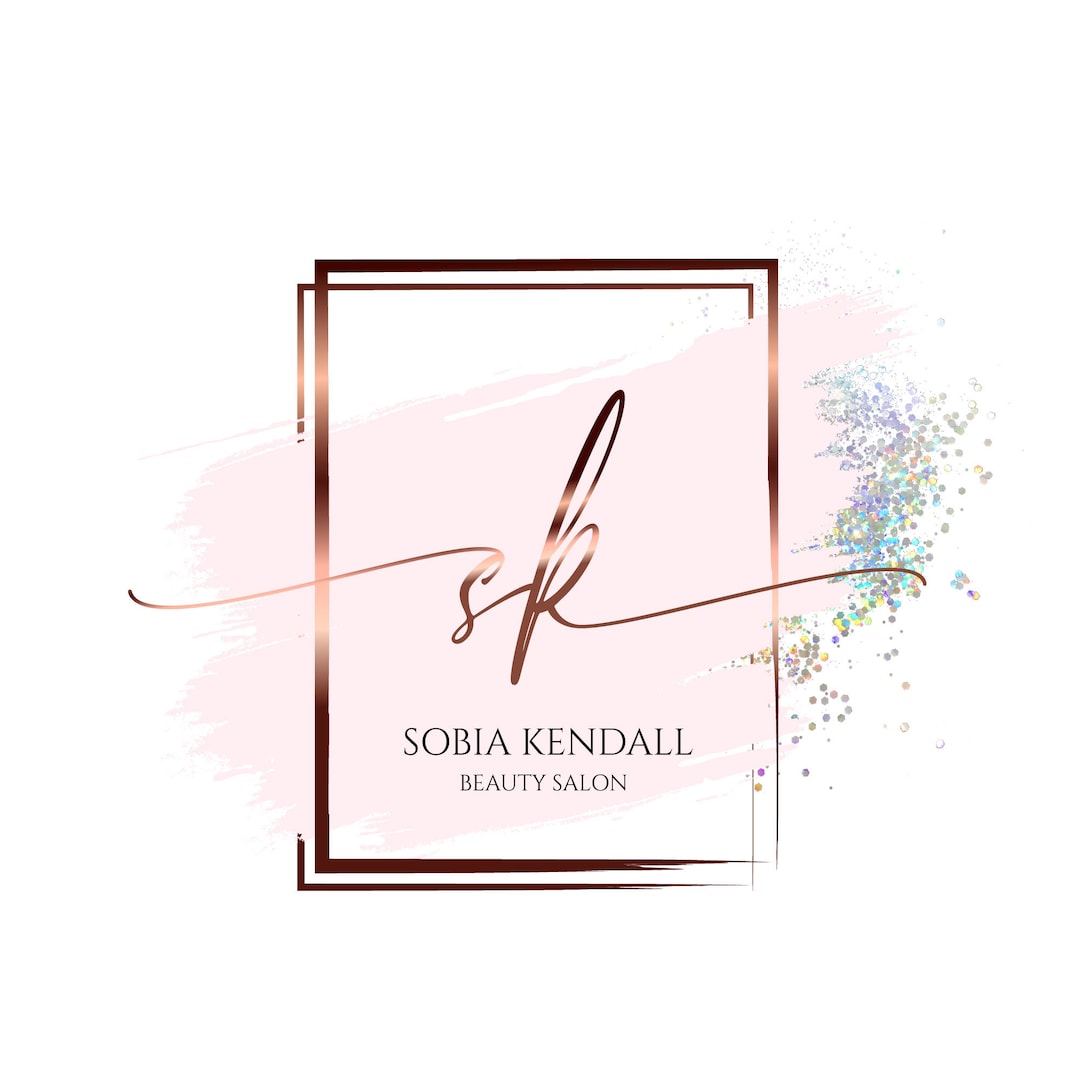 Premade Rose Gold and Blush Logo Design Elegant Metallic Logo Etsy