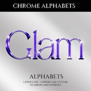 Blue Transparent Alphabets, Digital PNG Letters, Digital download, Purple shiny font, Shiny Numbers, Sparkly alphabets