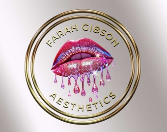 Digital Modern premade aesthetics Logo Design, 24 HOURS DELIVERY Lips Logo design, Botox Logo, Injection Logo, derma planning logo, Branding