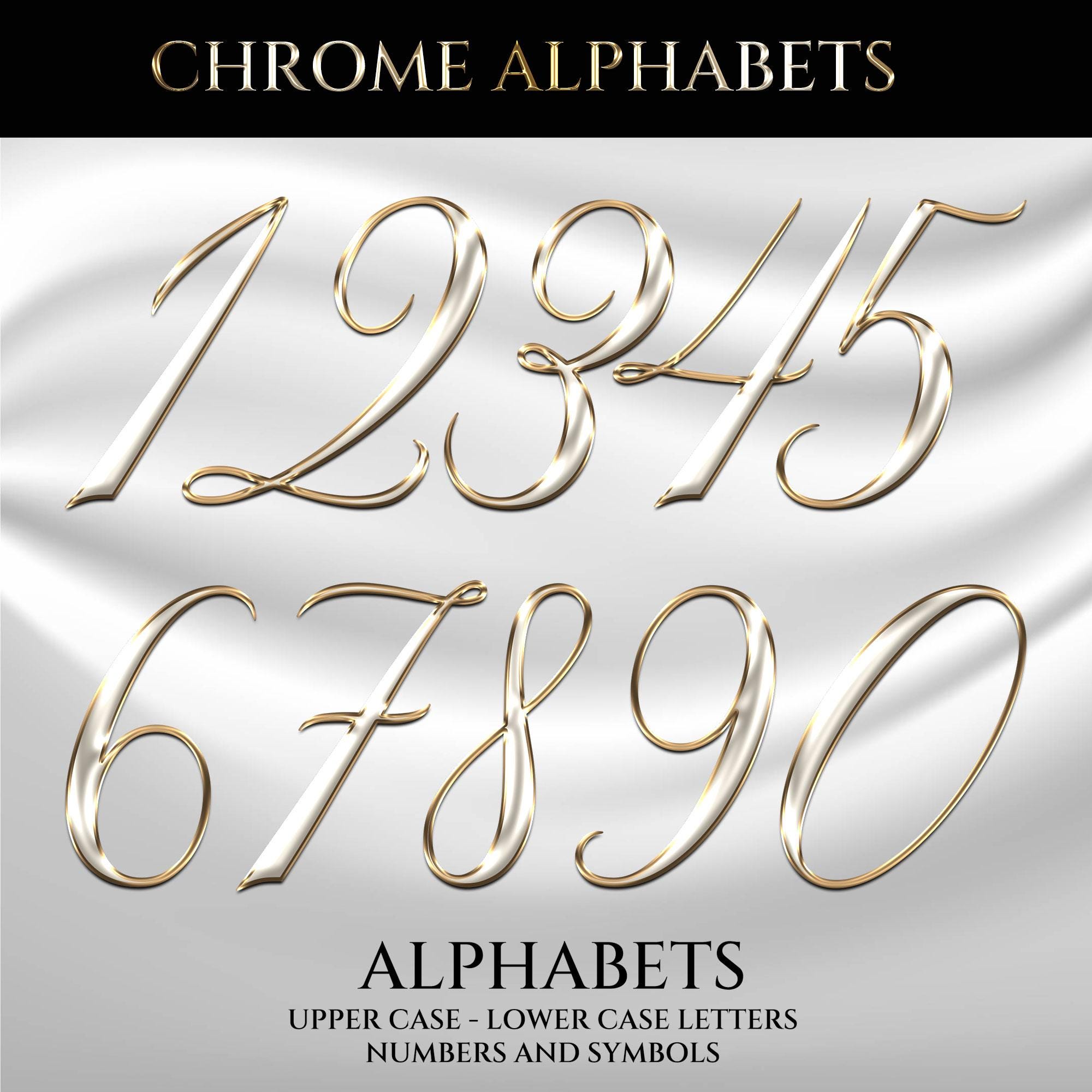 Ivory Pearl Transparent Letters, PNG Cursive Letters, Script Font ...