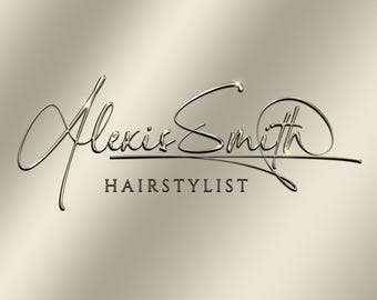 Digital Modern metallic brown Gold logo design, Brows logo, hairstylist logo, Skin Logo, Consultant logo, lashes logo, Aesthetics Logo