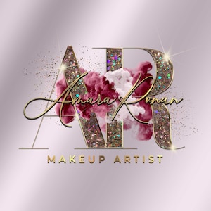 Digital Modern glittery shiny logo design, Fashion logo design, Salon logo, nails logo, lashes logo, Boutique Logo, branding