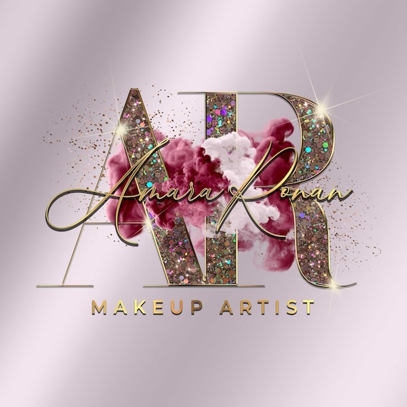 Digital Modern glittery shiny logo design, Fashion logo design, Salon logo, nails logo, lashes logo, Boutique Logo, branding
