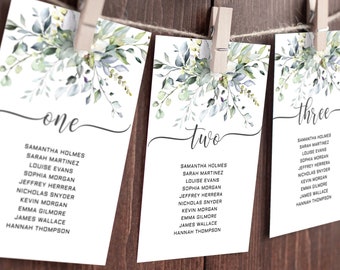 Hochzeit Sitzplan Vorlage, Tischkarten, Sitzplan, Tischnummern, bearbeitbare Sitzkarten, Sitzplan Zeichen, Sofort Download
