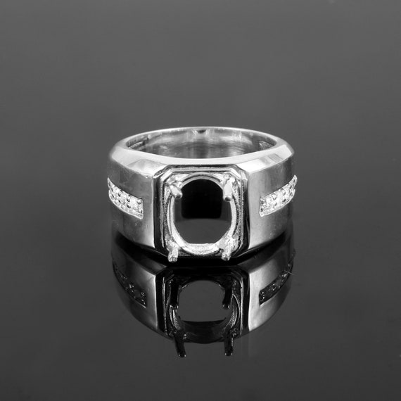 NEW Semi-Mount Ring - Platinum 7.5mm Engagement Diamonds Round Brilliant  .38ctw - Wilson Brothers Jewelry