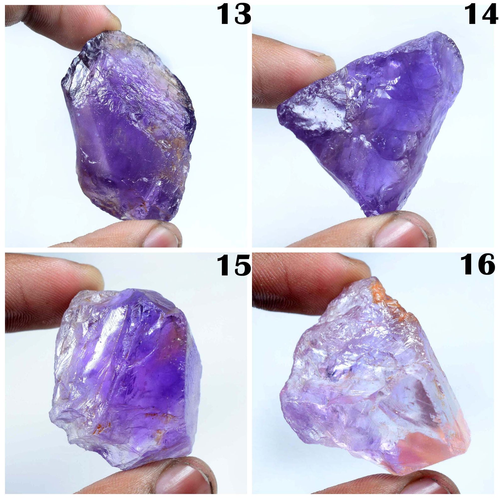 Natural Amethyst Rough Gemstone Genuine Blue Amethyst Uncut Etsy