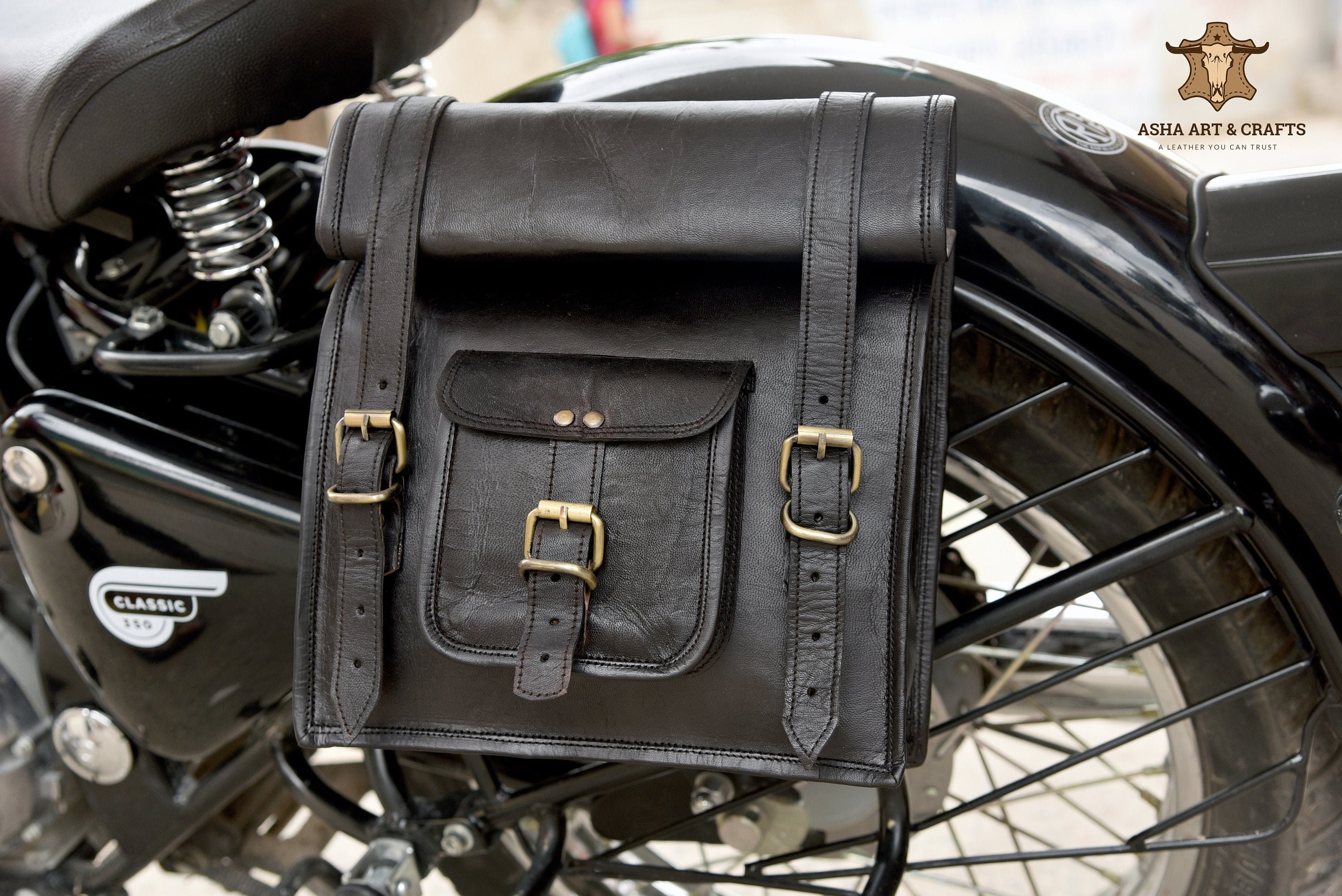 art of motorcycle panniers